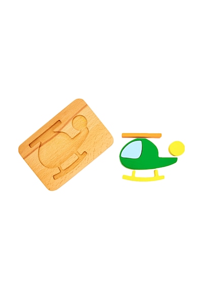 Woodnjoy Helikopter Üç Boyutlu Puzzle