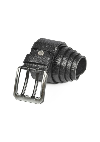 Deepsea Erkek Siyah Çift Dilli %100 Hakiki Deri 4,5 Cm Spor Kemer 2402614 False