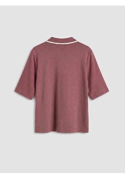 Lcw Everyday Pembe Polo Yaka Soft Touch Kadın Tişört