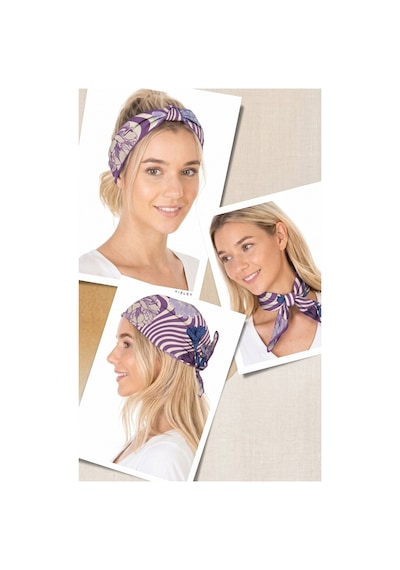 Sisley Flora Bandana/fular -2016-47 47 Mor
