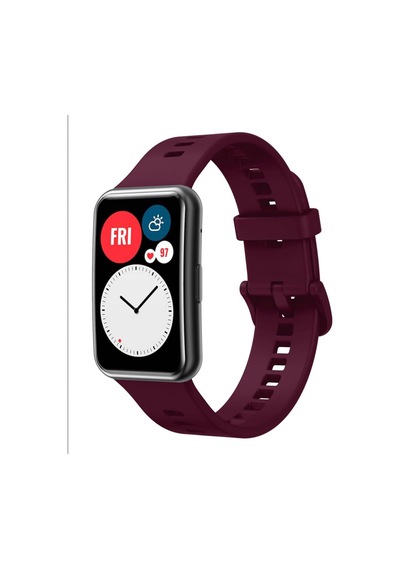 Huawei İle Uyumlu Watch Fit 2 Kordon Silikon Bileklik Kopçaklı Kordon Mix Çok Renkli