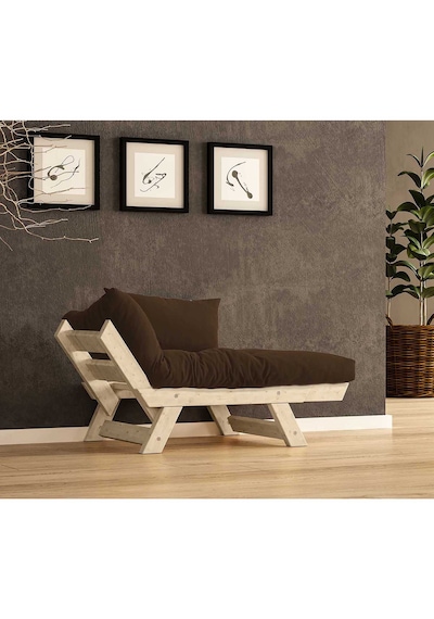 Woodesk Adalar Masif Natural-kahve Renk Berjer Cpt8144-140 Kahverengi