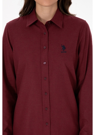 U.s. Polo Assn. Kadın Plum Gömlek Basic 50316518-vr177 New Plum