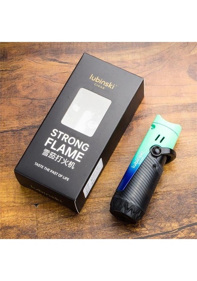 Lubinski Lion Çift Torch Puro Çakmağı Green Ice Lb-185