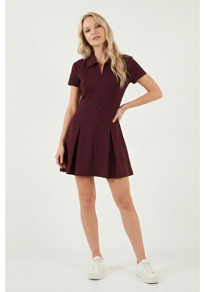 Lela Bayan Elbise 5866659 Bordo Bordo