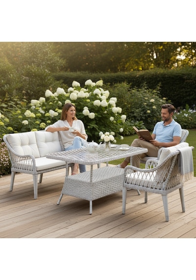 Kaş 3+1+1+masa Rattan Bahçe Balkon Mobilyası Açık Krem Kaş 3+1+1+masa Rattan Bahçe Balkon Mobilyası Açık Krem