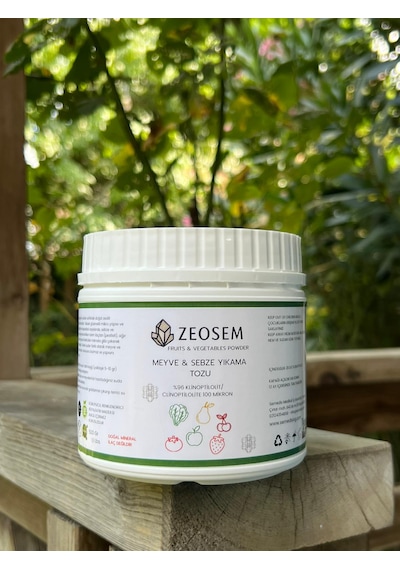 Semedis - Zeosem Doğal Zeolit Klinoptilolit 100 Mikron Sebze Ve Meyve Yıkama Tozu 500 Gr