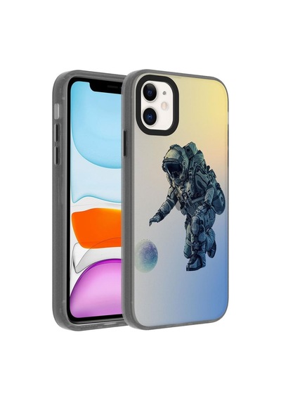 Apple Uyumlu  iPhone 11 Kılıf Desenli Dragon Sert Kapak