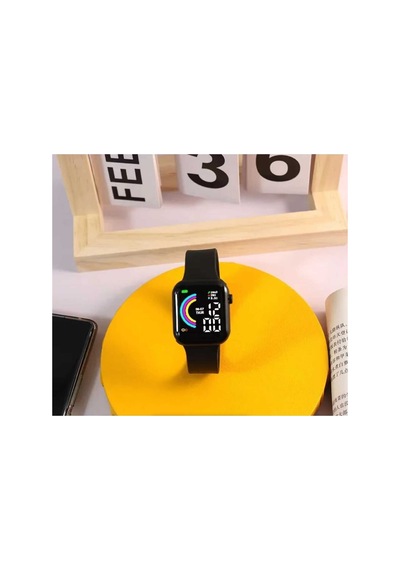 Siyah Su Geçirmez Watch Saat Akıllı Saat Değildir Siyah - 599272955