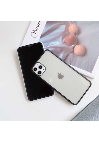Apple Uyumlu iPhone 12 Mini Kılıf Zore Endi Kapak-Siyah