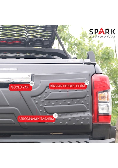 Mitsubishi L200 2007-2015 Yıl Aralığı Uyumlu Bagaj Kapağı Dodik Siyah