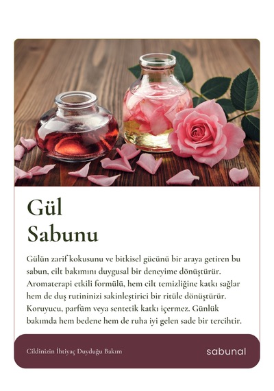 Sabunal Gül Sabunu 100 G