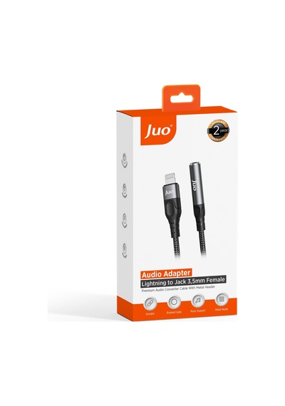 Juo Lightning To 3.5mm Jack Aux Kulaklık Çevirici Dönüştürücü Adaptör Kablo