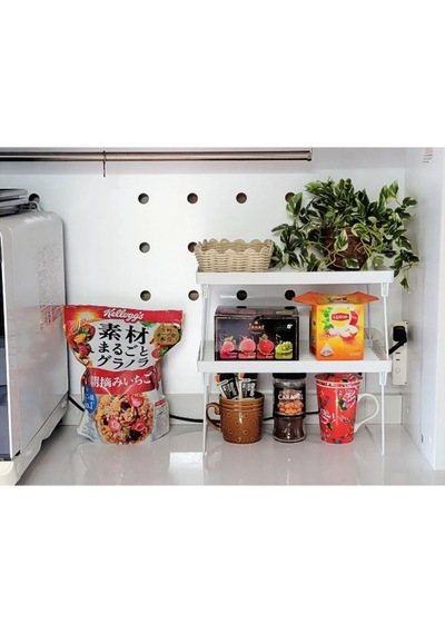 Katlanabilir Çok Amaçlı Dolap İçi Düzenleyici Organizer Raf Plastik 20 X 30 Beyaz Diğer