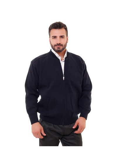 Bawcompany Erkek Lacivert Astarlı Çelik Örgü Hırka