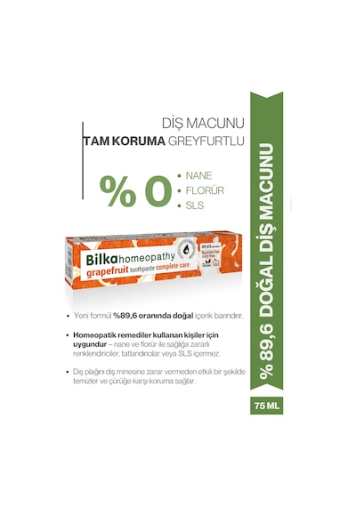 Homeopati Diş Macunu Complete Care Greyfurt