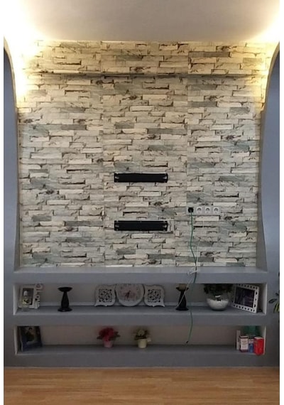 10 Adet 70-77Cm Taş Desen Yapışkanlı Duvar Kağıdı Panel Nw117