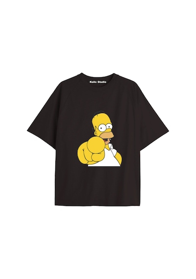 Kalic Studio Y2k Vintage Simpson Baskılı Siyah T-shirt Kod 284 Siyah-284 Kalic Studio Y2k Vintage Simpson Baskılı Siyah T-shirt Kod 284 Siyah-284