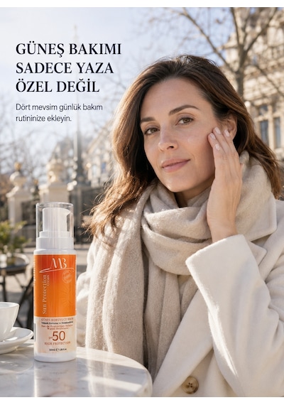 Minia Bahçe Şeffaf Görünüm Yüz ve Vücut İçin Koruyucu Güneş Kremi SPF50 50 ML