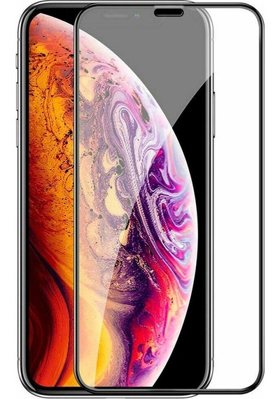 Apple Uyumlu   iPhone Xs Max Tam Kaplayan Kırılmaz Temperli Ekran Koruyucu Cam
