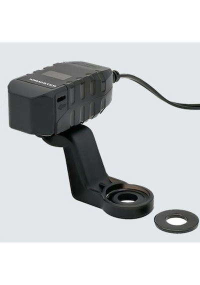Knmaster Uc200 Motosiklet Usb Ve Type-c Çift Girişli Şarj Soketi Siyah