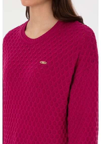 U.S. Polo Assn. U.s. Polo Assn. Kadın Fuşya Kazak /triko 50314698-vr023 Fusya
