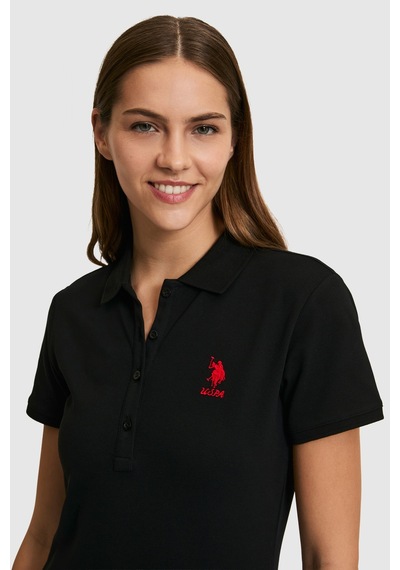 U.S. Polo Assn. U.s. Polo Assn. Kadın Siyah Tişört Basic 50321798-vr046