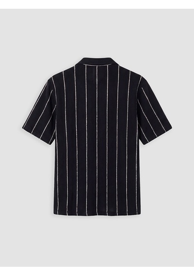 Lcw Vision Lacivert Regular Fit Çizgili Erkek Dokulu Gömlek