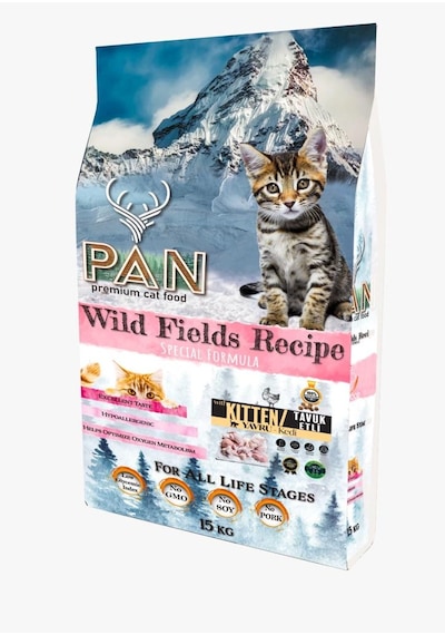 Pan Food Kitten Tavuk Etli Yavru Kedi Maması 15 KG