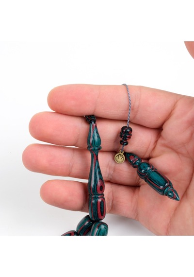 Kafur Ağacı Kapsül Kesim 10x14mm Tesbih Çok Renkli