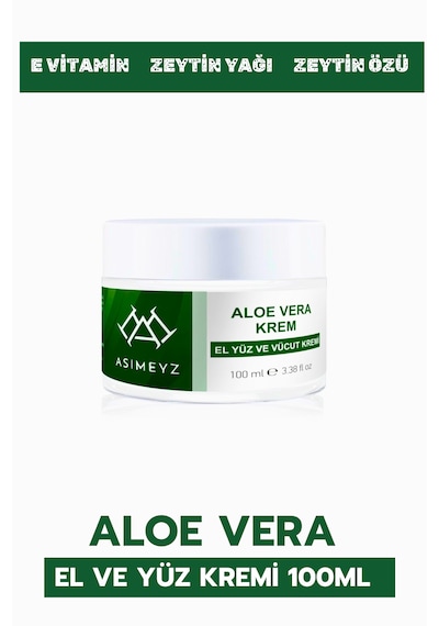 Asimeyz Nemlendirici ve Yatıştırıcı Aloe Vera Krem 100 ML