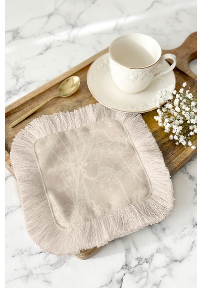 Naturel Zarif Saçaklı Dekoratif Kumaş Peçete - Pastel Bitki Modern Krem Bardak Altlığı Mendil Açık Fırtına Kiremit Naturel Zarif Saçaklı Dekoratif Kumaş Peçete - Pastel Bitki Modern Krem Bardak Altlığı Mendil Açık Fırtına Kiremit
