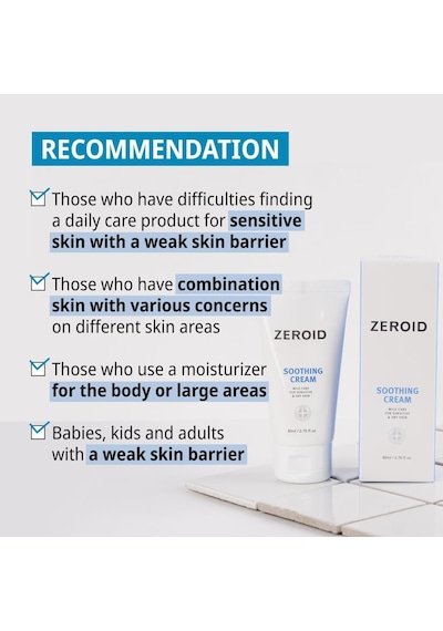 Soothing Cream Hassas Ciltler İçin Cilt Bariyeri Güçlendirici Nemlendirici Krem 80ml