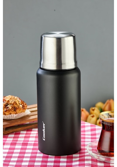 Cooker Campmate 750 Ml Paslanmaz Çelik Termos Ckr2106 Siyah
