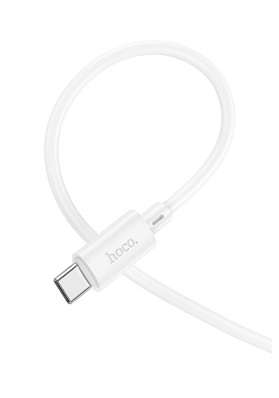 Hoco X88 60w 3a Type-c To Type-c Apple iPhone Android Uyumlu Hızlı Şarj Veri Kablosu Beyaz 1 Metre Type C To Type C 60w