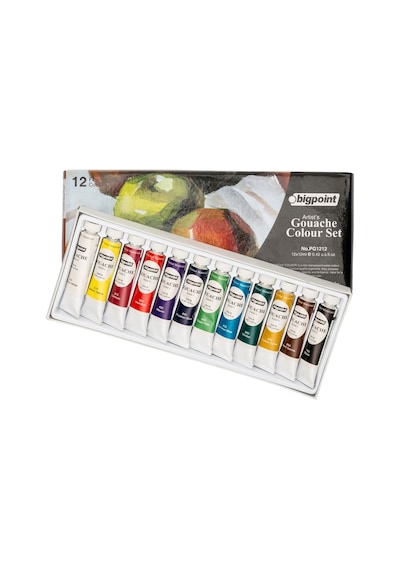 Bigpoint Guaj Boya Seti 12Ml Tüp X 12 Renk Çok Renkli