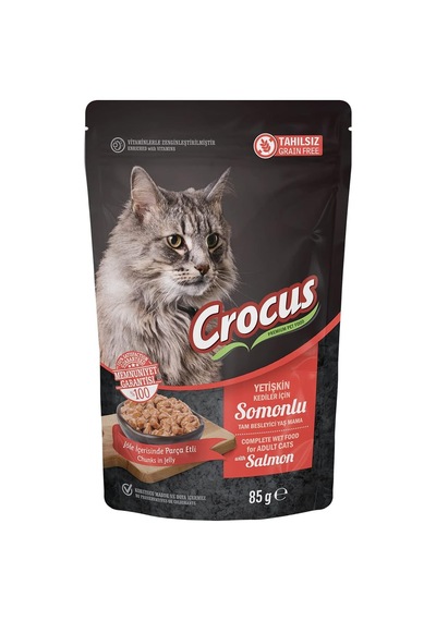 Pouch Yetişkin Kedi Somonlu Jöleli 85g, 856-002