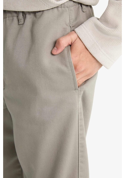Defacto Beli Bağcıklı Wide Leg Pantolon F6131ax25augr169 Gri