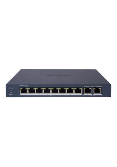 Hıkvısıon 8port Poe 60w 2-uplink 10/100 Yönetilemez Switch Metal Ds-3e1310p-eı/m