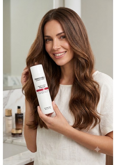 Trixowell Advanced Series Repair & Shine Shampoo Kafein, Keratin Ve Panthenol İçeren Onarıcı, Nemlendirici Ve Hacim Veren Şampuan 250 Ml
