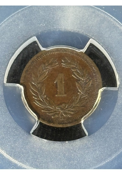 Pcgs Ms62bn 1908 B İsviçre 1rap Sertifikalı Nfc Çipli Özel Koleksiyon Parası