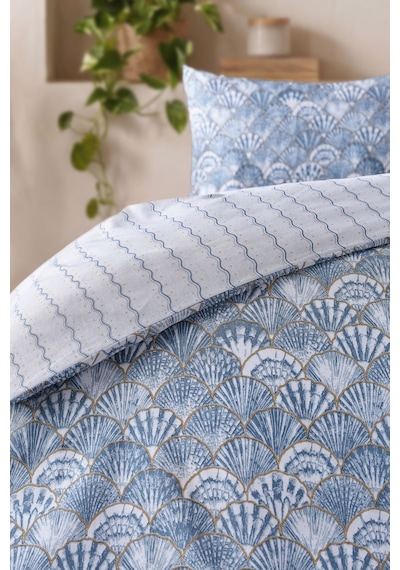 Doqu Home Akdeniz Easy Cotton Nevresim Takımı Tek Fırenze Mavi