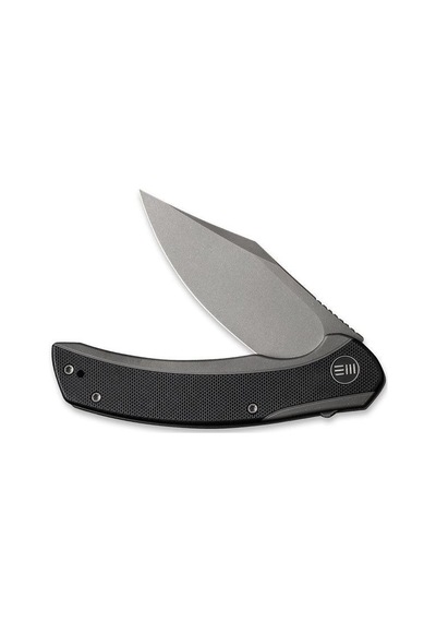 We Knife Snick Titanium Grey G10 Black Kamp Çakı Siyah