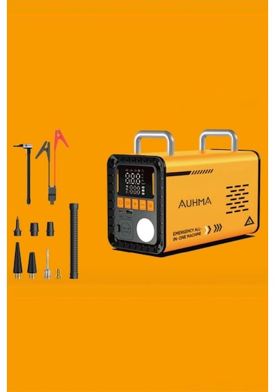Auhma A8833 16.000mah Araç Akü Takviye Cihazı Ve Lastik Şişirme Hava Pompası