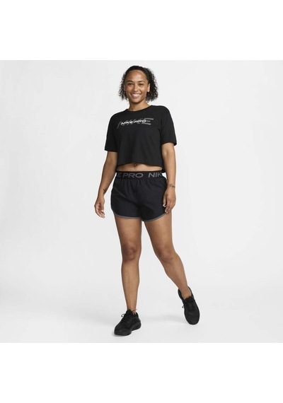 Pro Graphic Cropped Training Short-sleeve Kadın Tişört Siyah