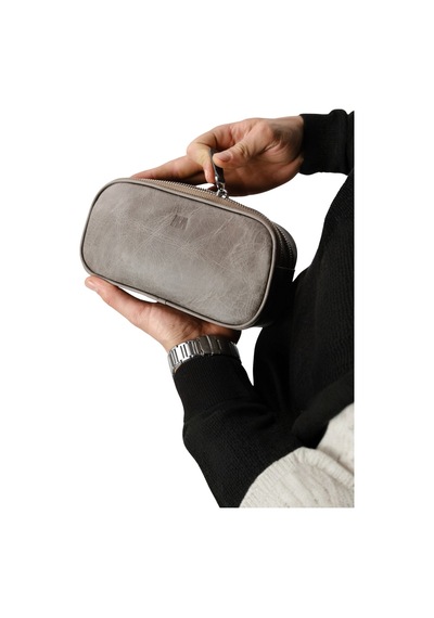 Mft Leather Hakiki Deri Unisex El Çantası Naina 1134 Tiguan Gri