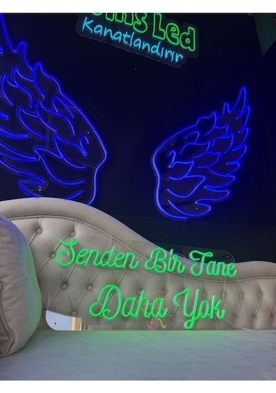 Senden Bir Tane Daha Yok Yazılı Neon Tabela Yeşil