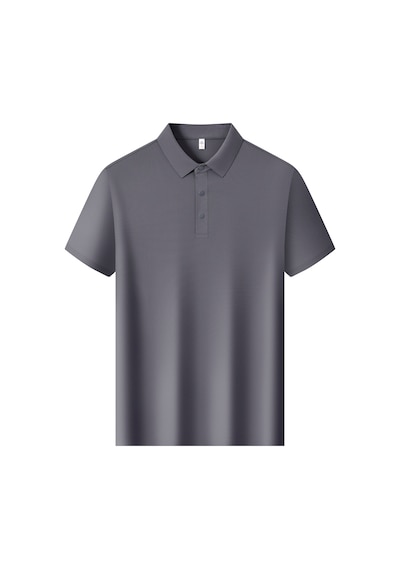 New Performance.arw86286.serintutan-antibakteriyel-yüksek Kalite.çıtçıtlı Polo T.shirt Gri