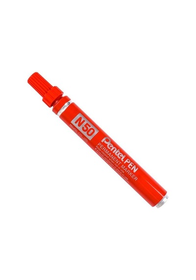 Pentel N50 Bullet Tip Permanent Marker Kırmızı