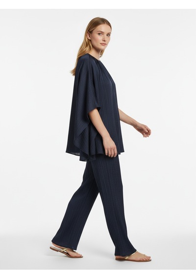 Xint Lacivert Formunu Koruyan Oversize Pantolon 201328